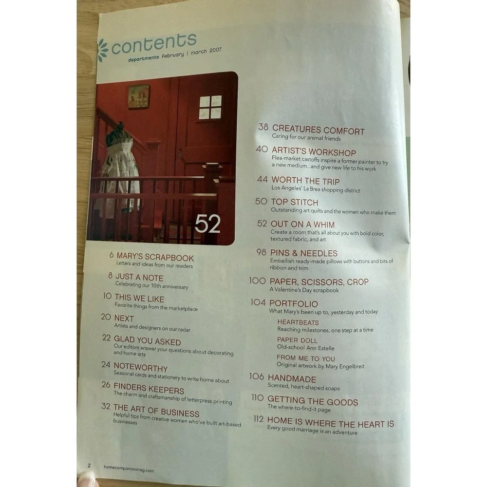 Mary Engelbreit's Home Companion Magazine 10th‎ Anniversary Issue Feb/March 2007